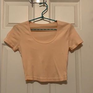 Peach Crop Top